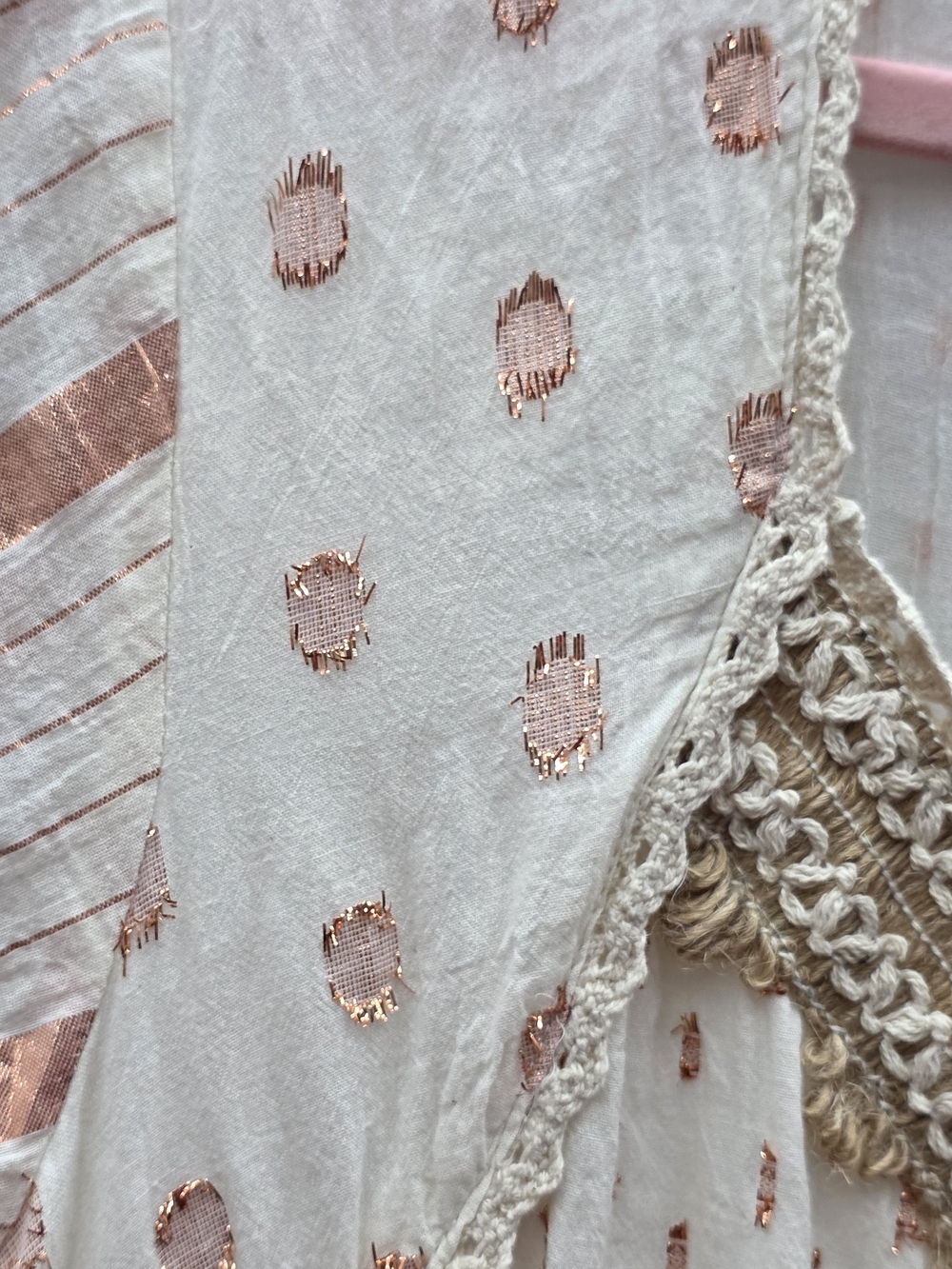 Me 2 Magic Cotton Embroidered Tassel Shimmer Boho Chic Maxi 3X - Picture 3 of 12